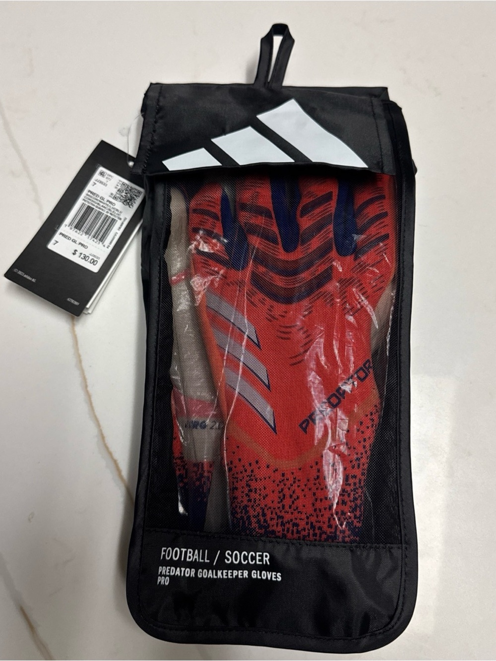 adidas Predator Goalkeeper Gloves in Red and Black